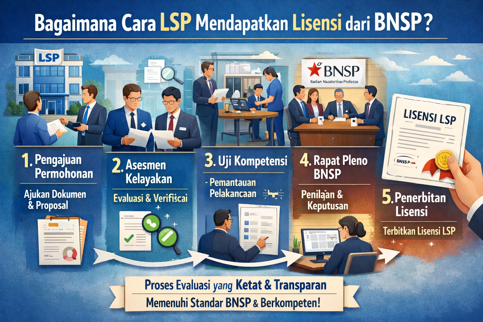 Bagaimana Cara LSP Mendapatkan Lisensi dari BNSP?