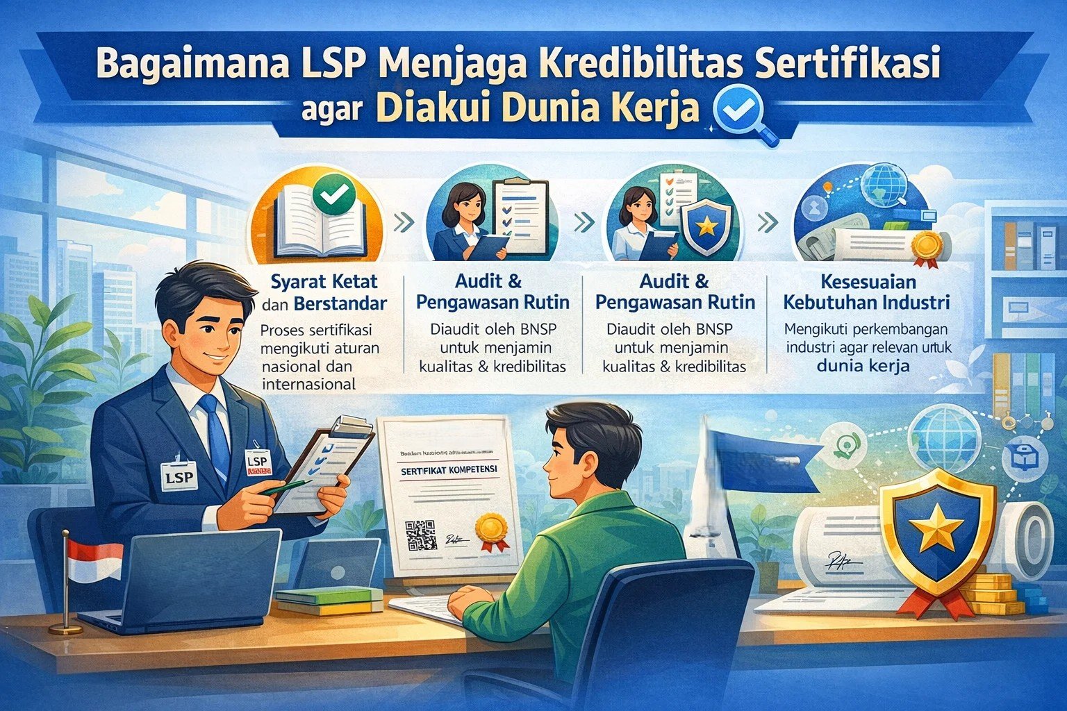 Bagaimana-LSP-Menjaga-Kredibilitas-Sertifikasi-agar-Diakui-Dunia-Kerja