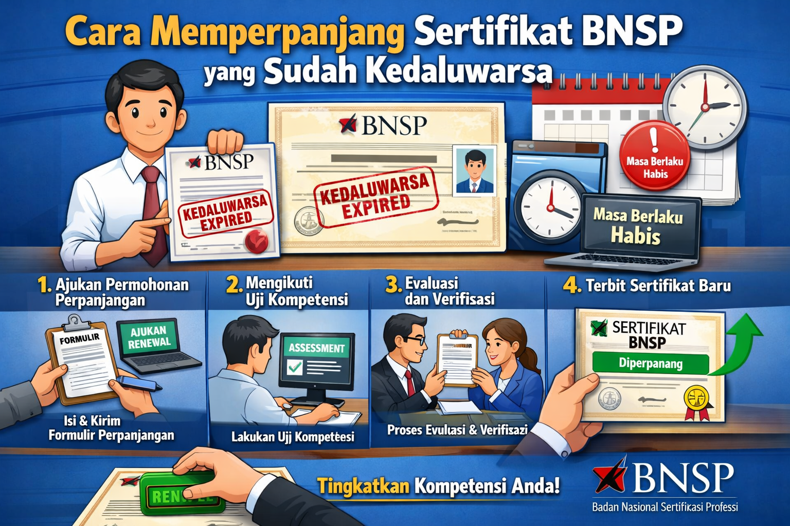 Cara Memperpanjang Sertifikat BNSP yang Sudah Kedaluwarsa