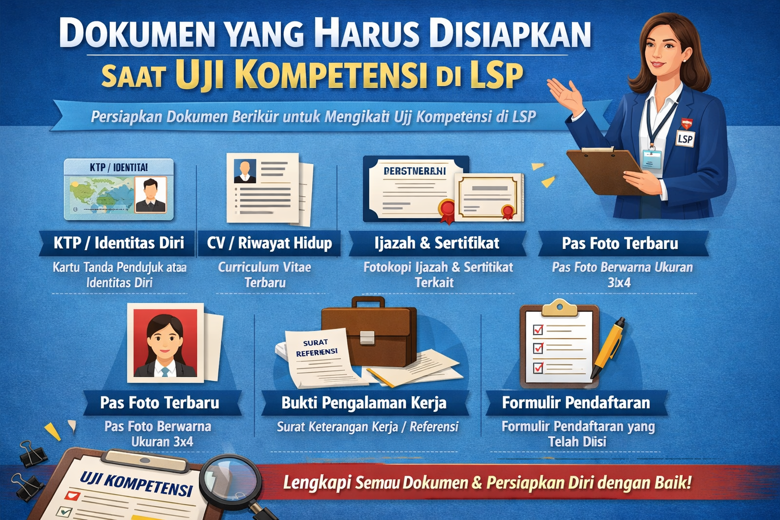 Dokumen yang Harus Disiapkan Saat Uji Kompetensi di LSP