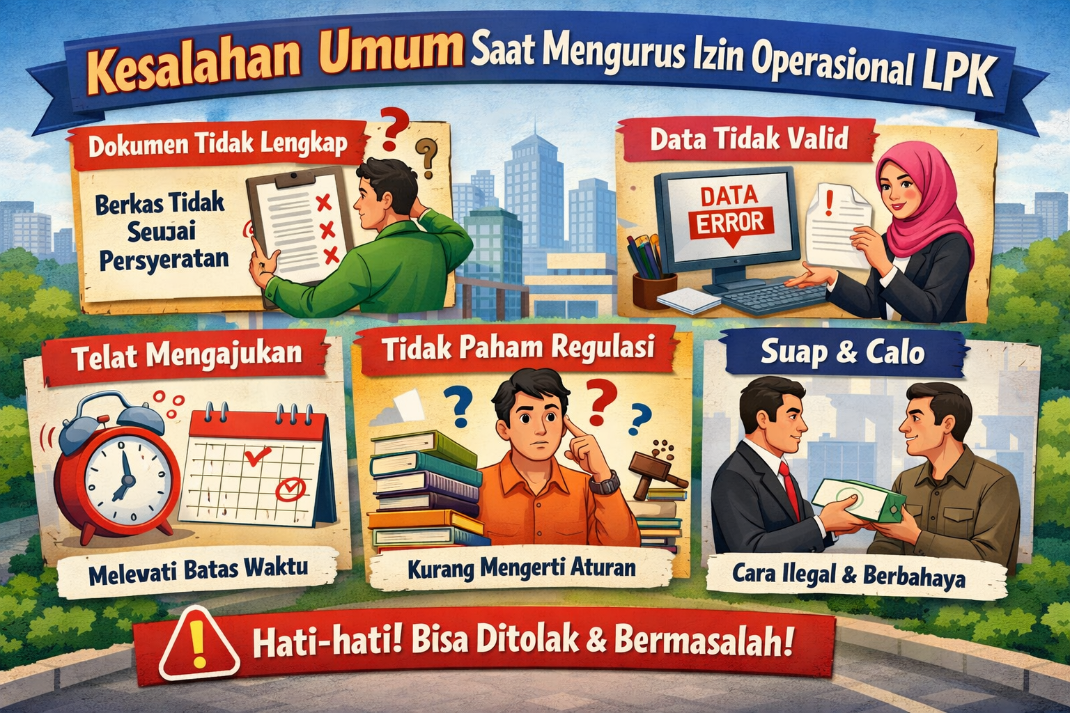 Kesalahan Umum Saat Mengurus Izin Operasional LPK