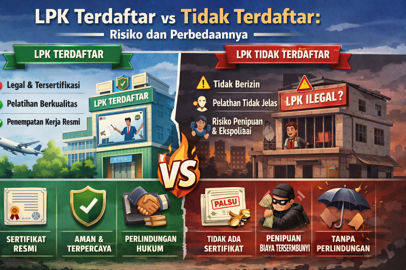 LPK Terdaftar vs Tidak Terdaftar Risiko dan Perbedaannya