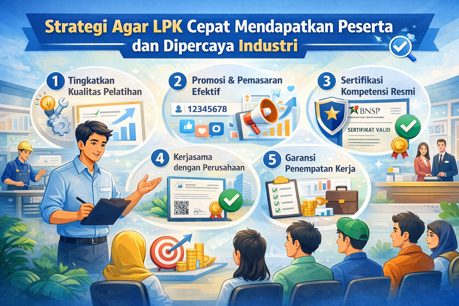 Strategi Ampuh agar LPK Cepat Mendapatkan Peserta dan Dipercaya Industri