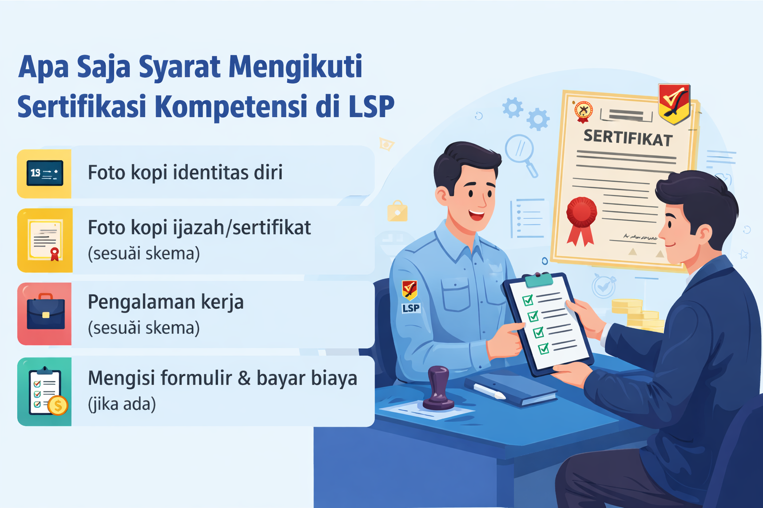 Syarat Mengikuti Sertifikasi Kompetensi di LSP