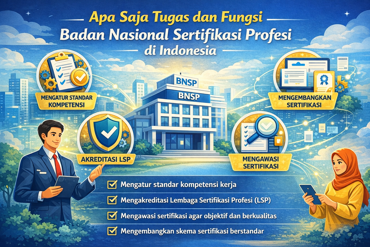 Tugas dan Fungsi Badan Nasional Sertifikasi Profesi di Indonesia