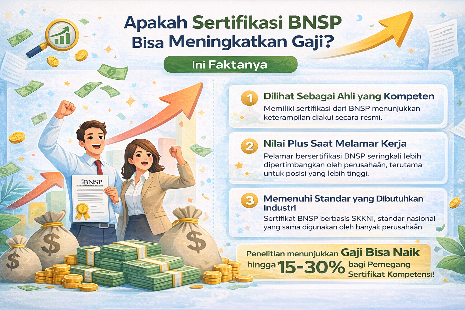 Apakah Sertifikasi BNSP Bisa Meningkatkan Gaji? Ini Faktanya