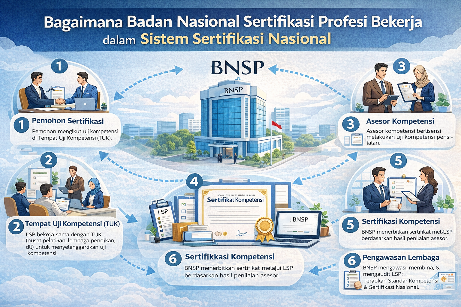 Bagaimana Badan Nasional Sertifikasi Profesi Bekerja dalam Sistem Sertifikasi Nasional