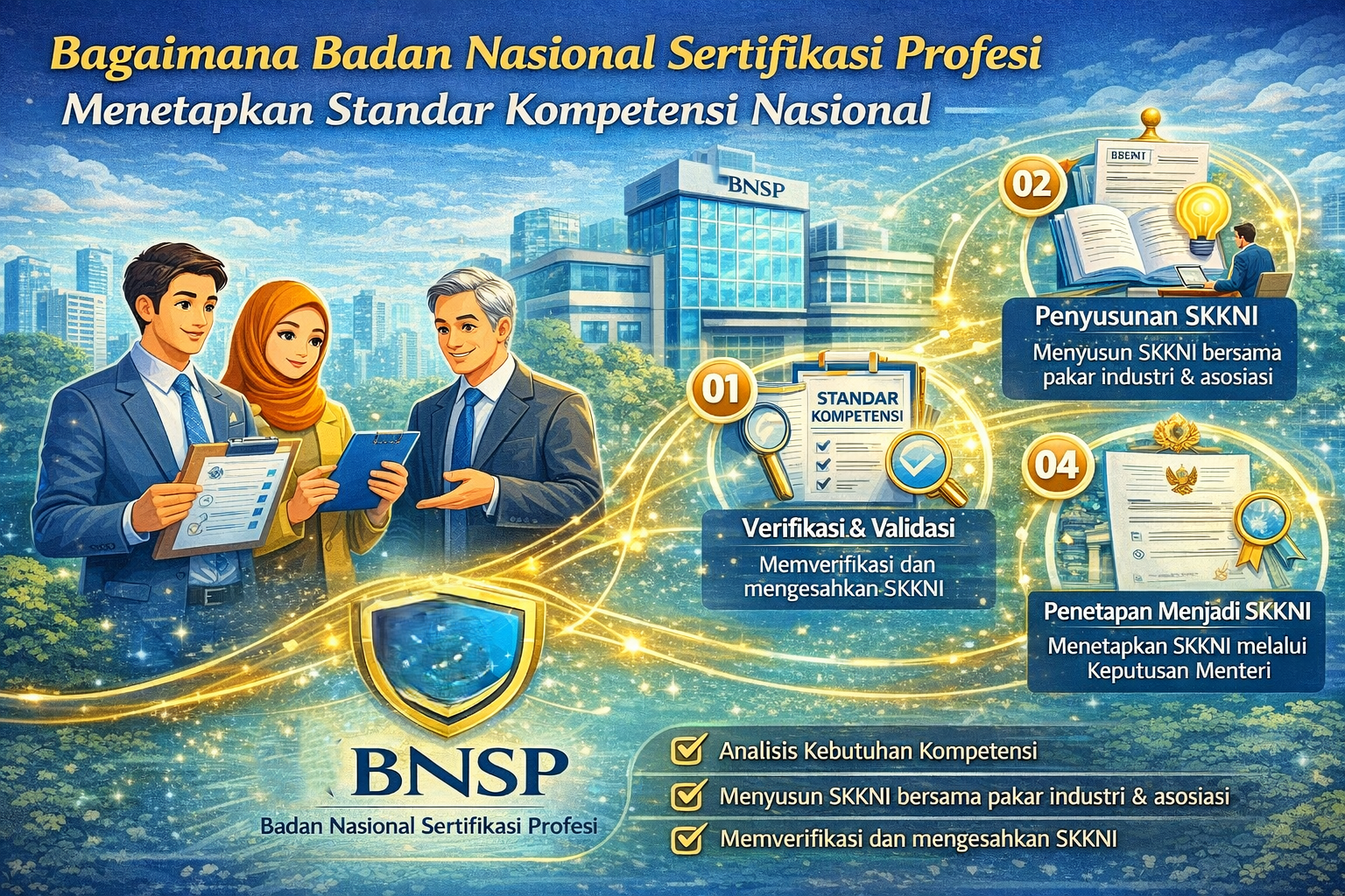 Bagaimana Badan Nasional Sertifikasi Profesi Menetapkan Standar Kompetensi Nasional