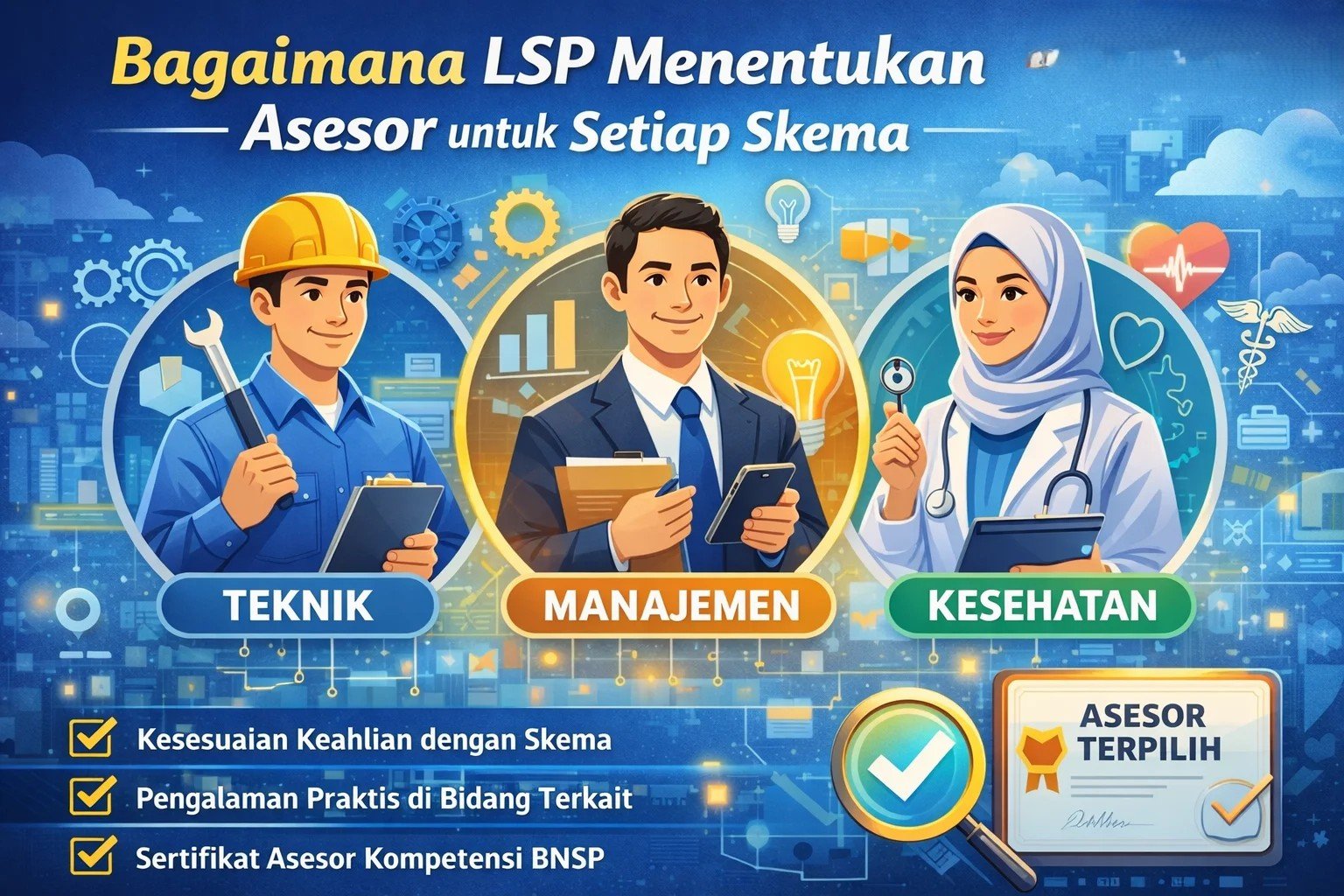 Bagaimana LSP Menentukan Asesor untuk Setiap Skema