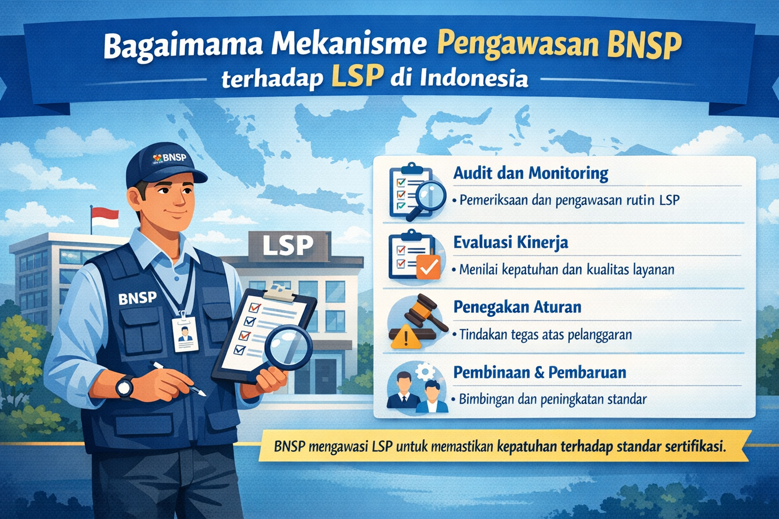 Bagaimana Mekanisme Pengawasan BNSP terhadap LSP di Indonesia