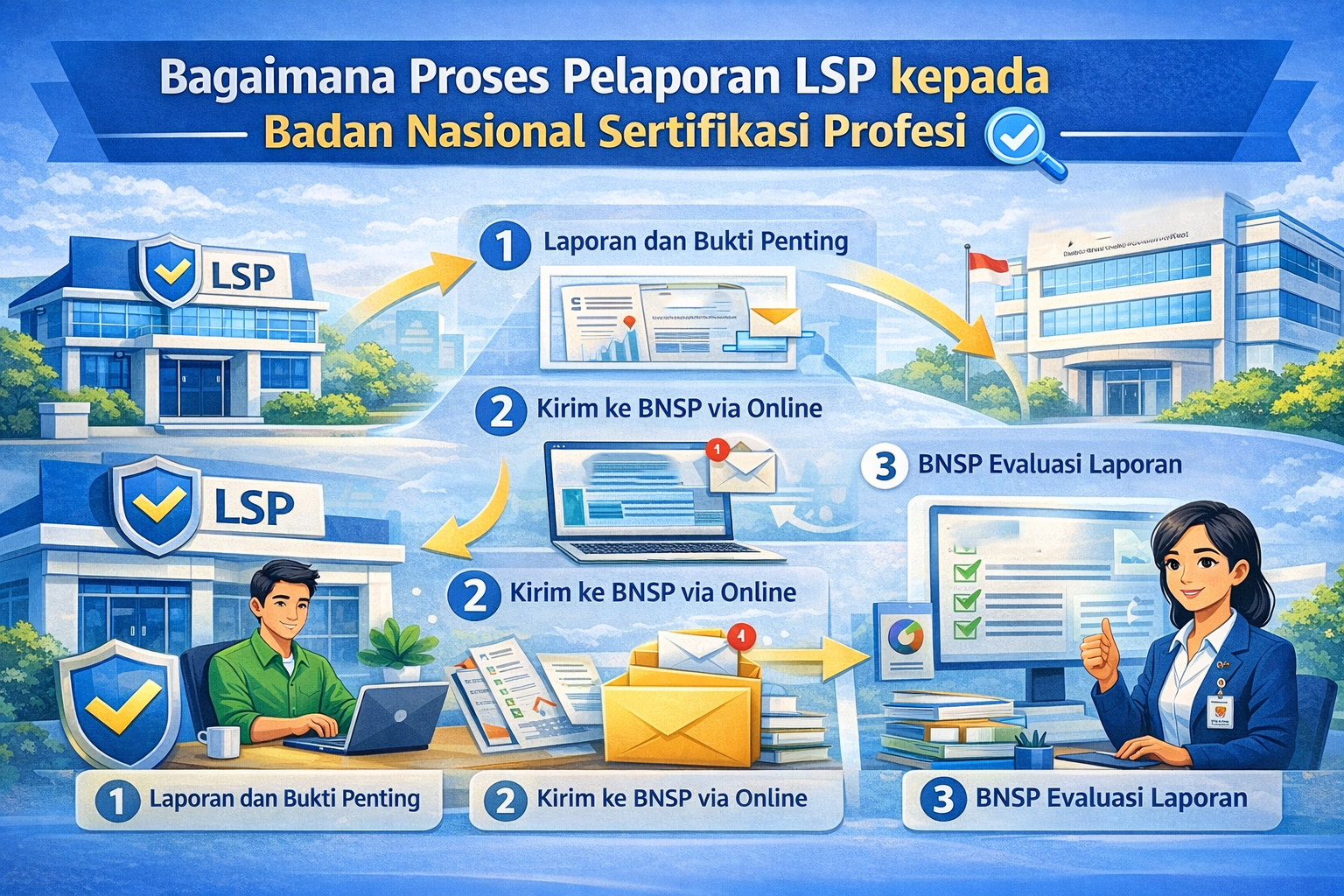 Bagaimana Proses Pelaporan LSP kepada Badan Nasional Sertifikasi Profesi