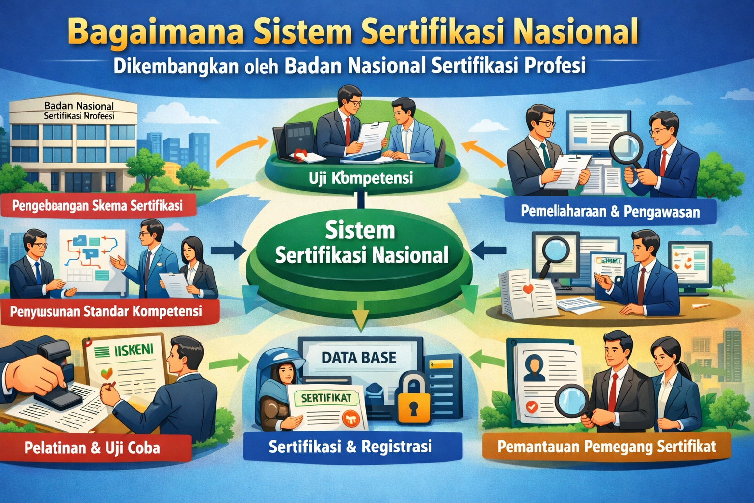 Bagaimana Sistem Sertifikasi Nasional Dikembangkan oleh Badan Nasional Sertifikasi Profesi