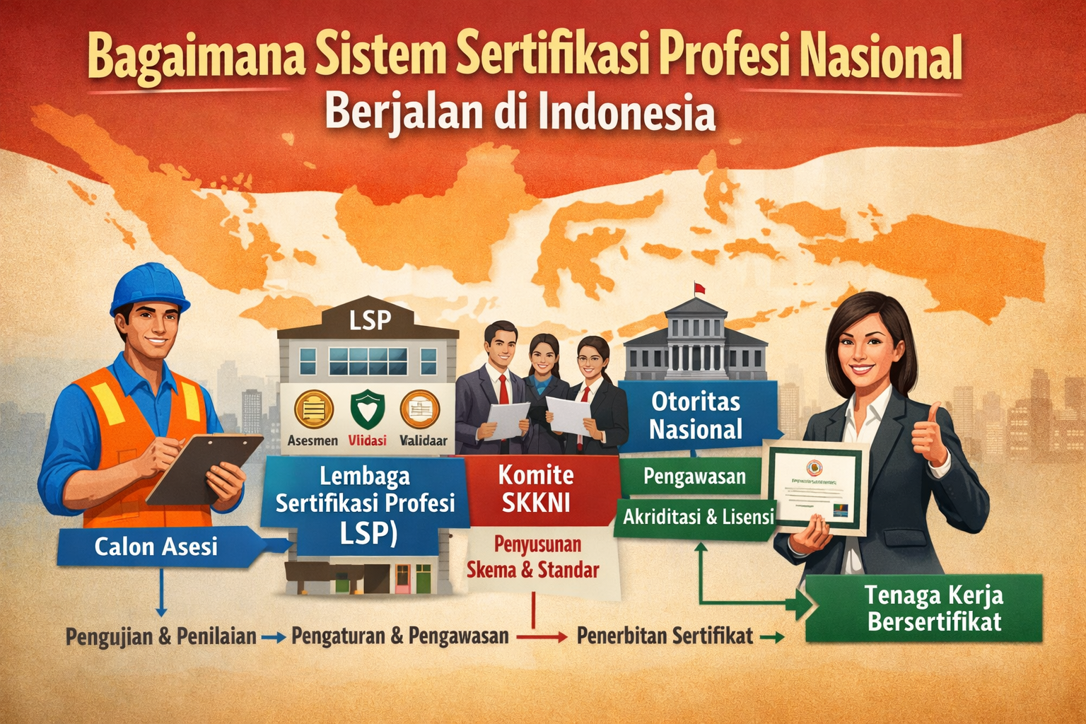 Bagaimana Sistem Sertifikasi Profesi Nasional Berjalan di Indonesia