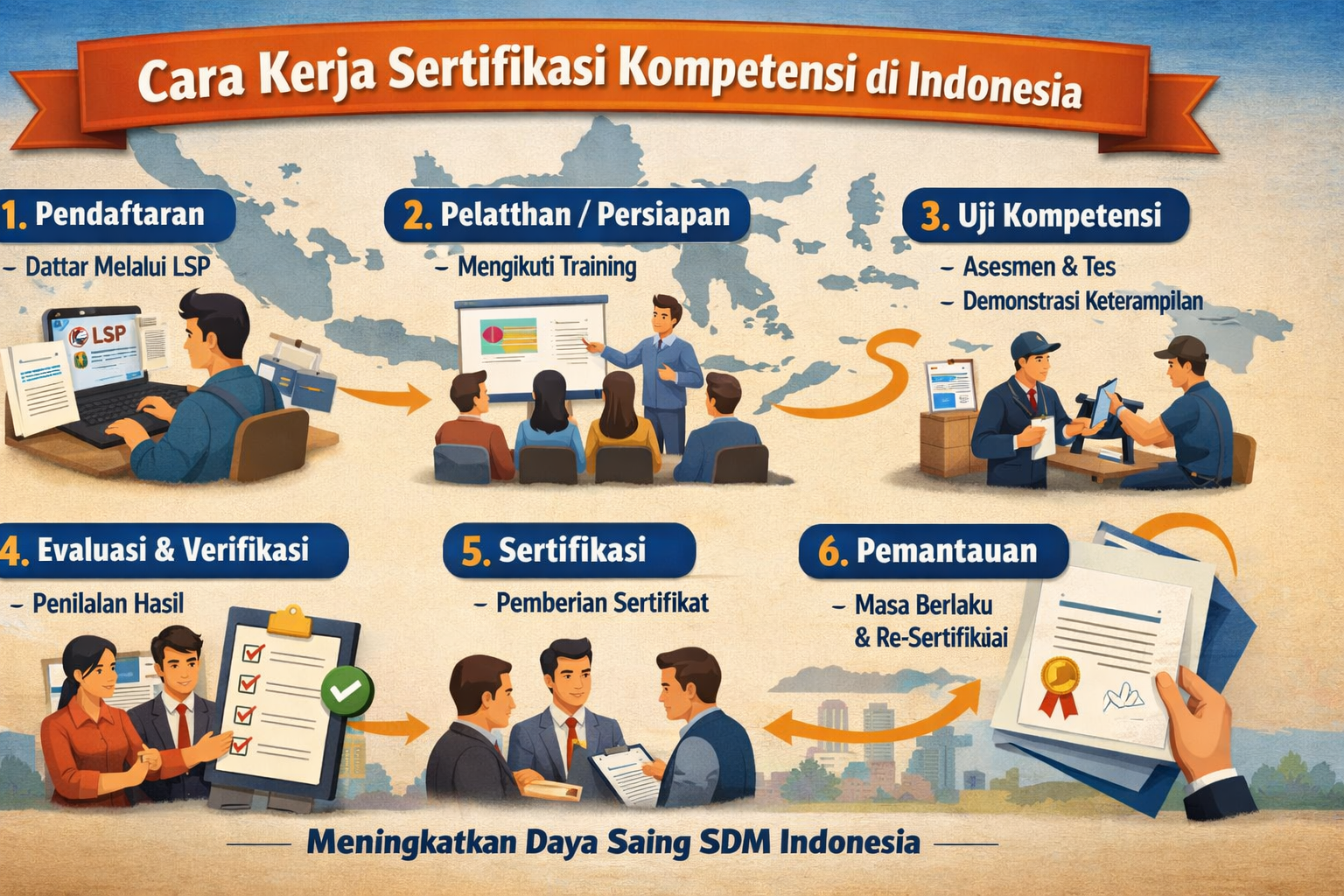 Cara Kerja Sertifikasi Kompetensi di Indonesia