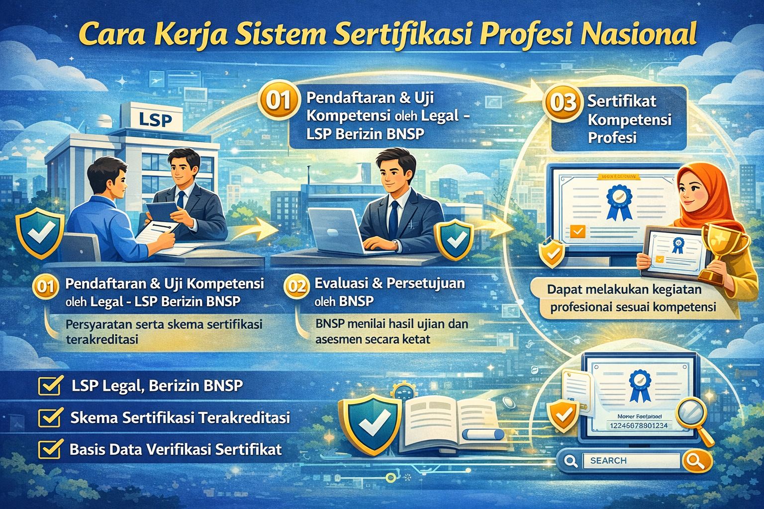 Cara Kerja Sistem Sertifikasi Profesi Nasional