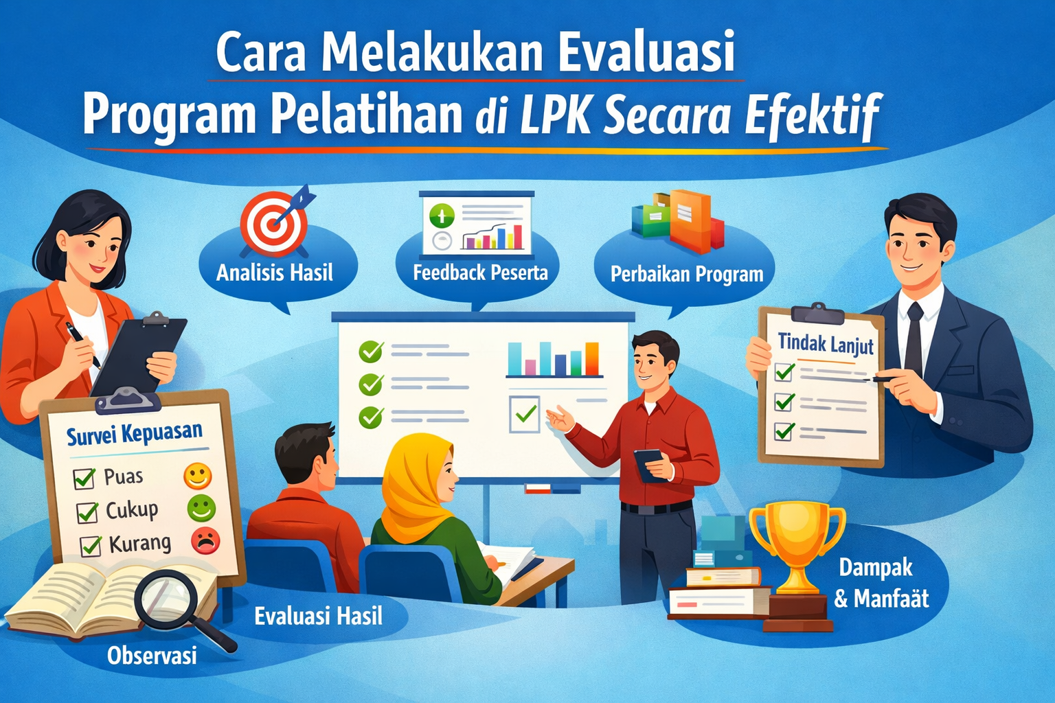 Cara Melakukan Evaluasi Program Pelatihan di LPK Secara Efektif