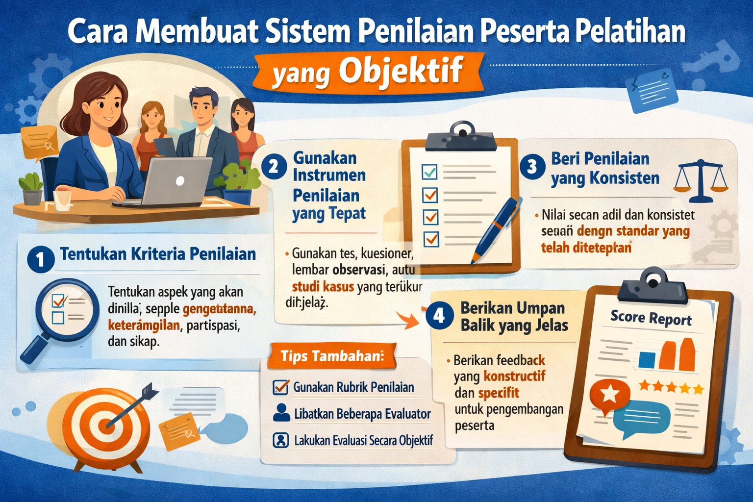 Cara Membuat Sistem Penilaian Peserta Pelatihan yang Objektif