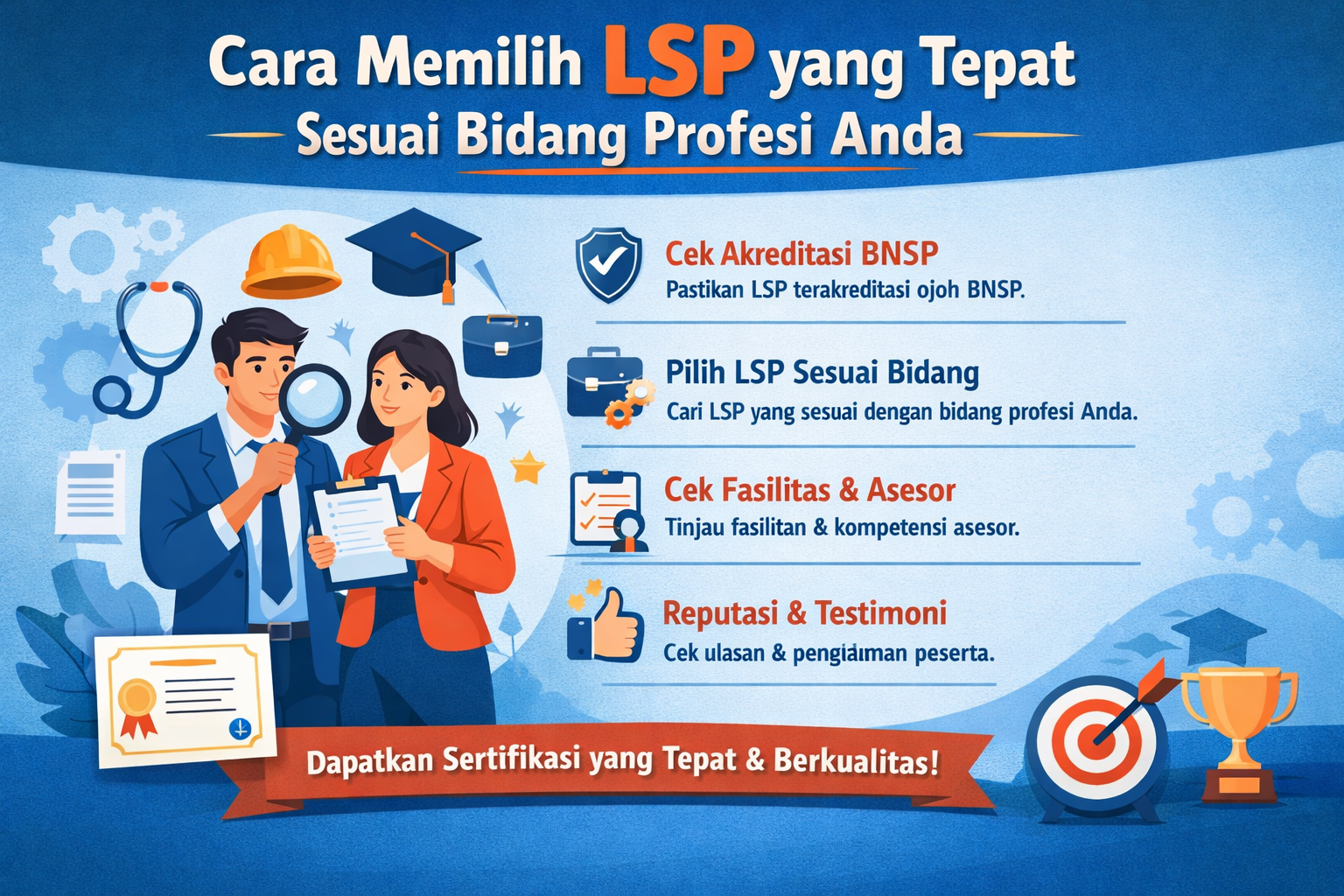 Cara Memilih LSP yang Tepat Sesuai Bidang Profesi Anda