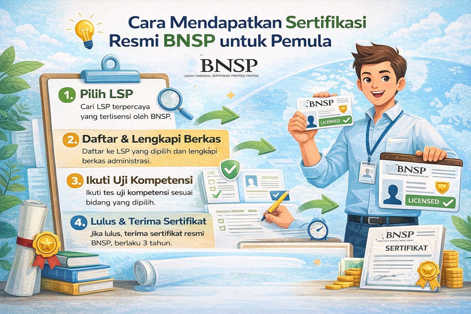 Cara Mendapatkan Sertifikasi Resmi BNSP untuk Pemula
