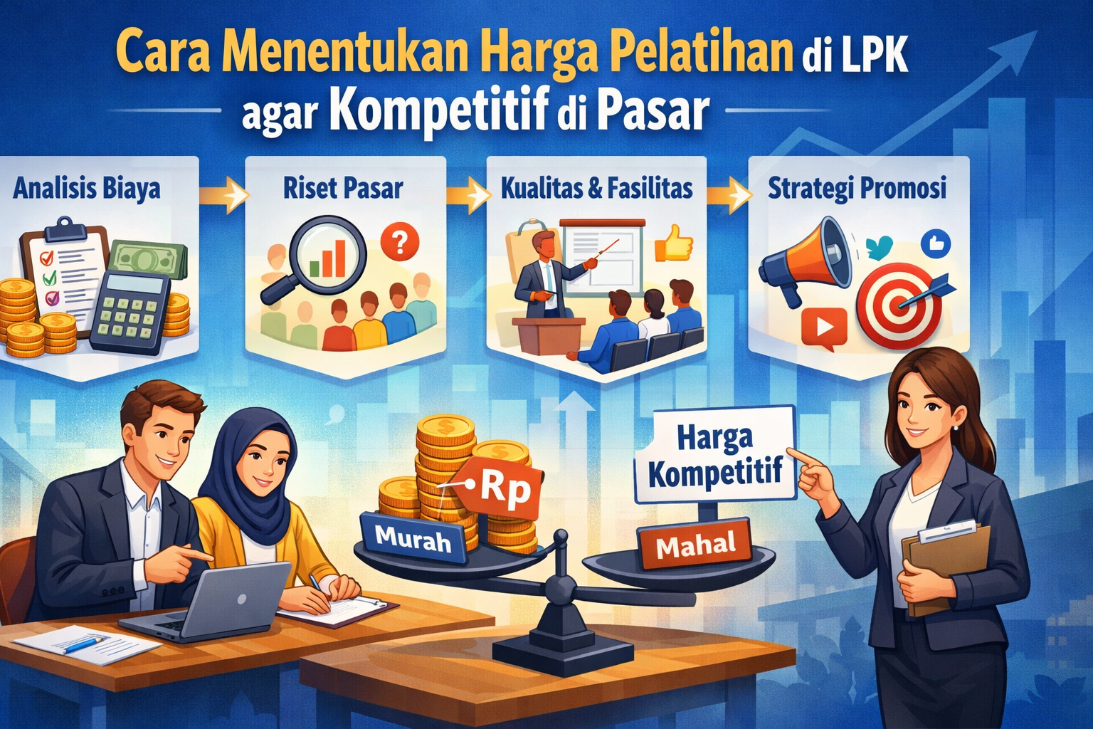 Cara Menentukan Harga Pelatihan di LPK Agar Kompetitif di Pasar