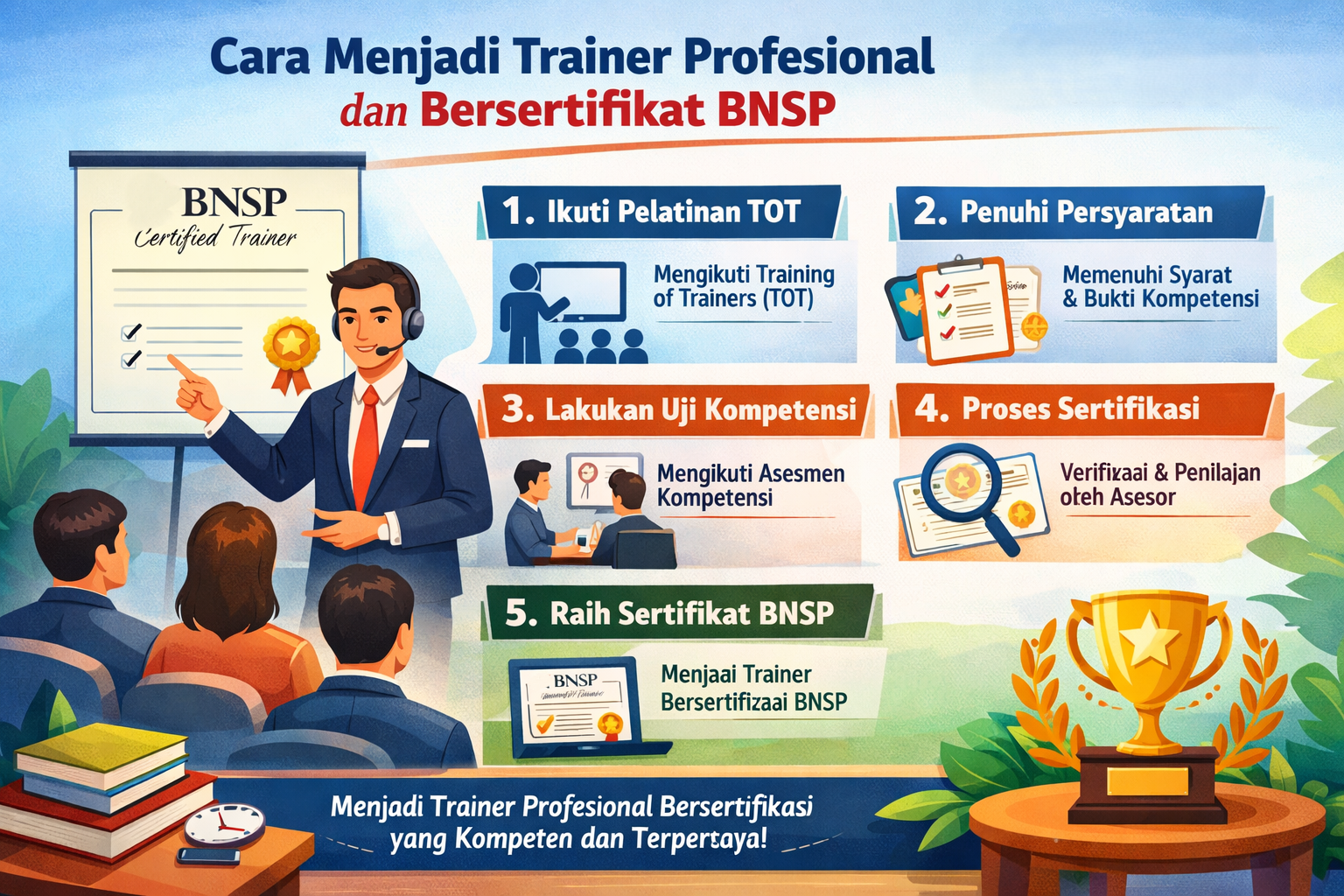 Cara Menjadi Trainer Profesional dan Bersertifikat BNSP