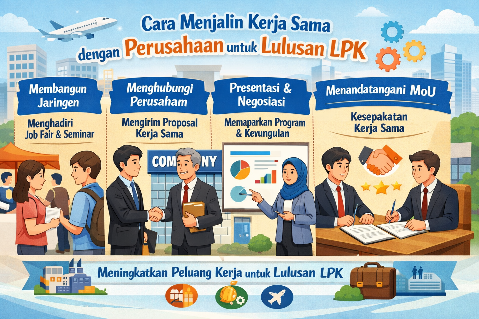 Cara Menjalin Kerja Sama dengan Perusahaan untuk Lulusan LPK