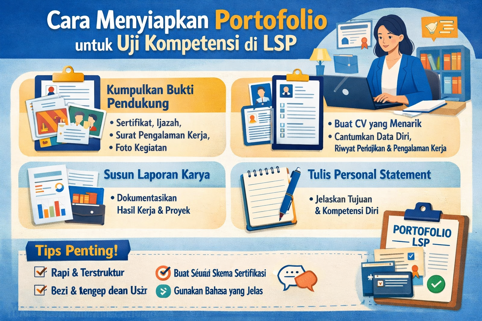 Cara Menyiapkan Portofolio untuk Uji Kompetensi di LSP