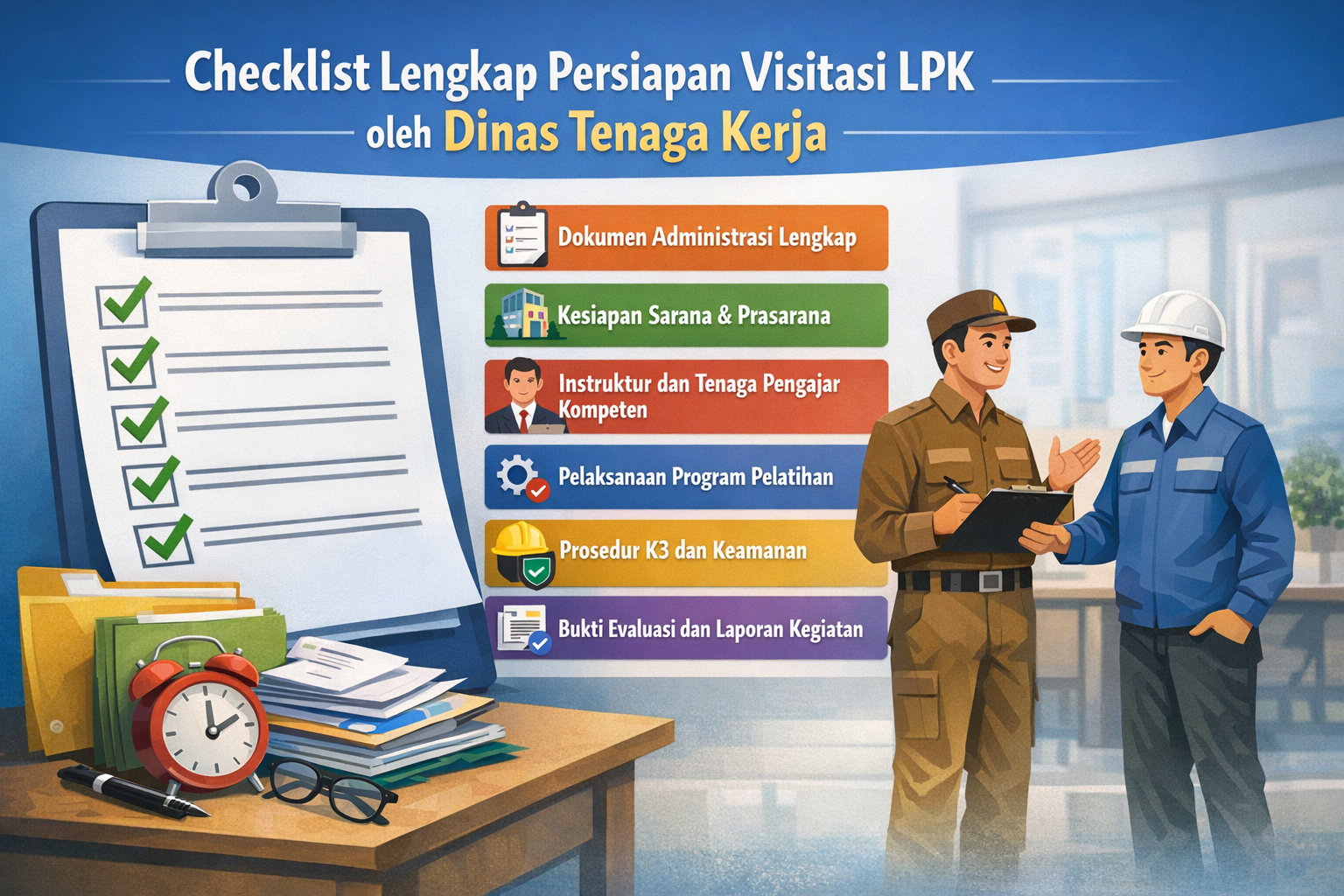 Checklist Lengkap Persiapan Visitasi LPK oleh Dinas Tenaga Kerja