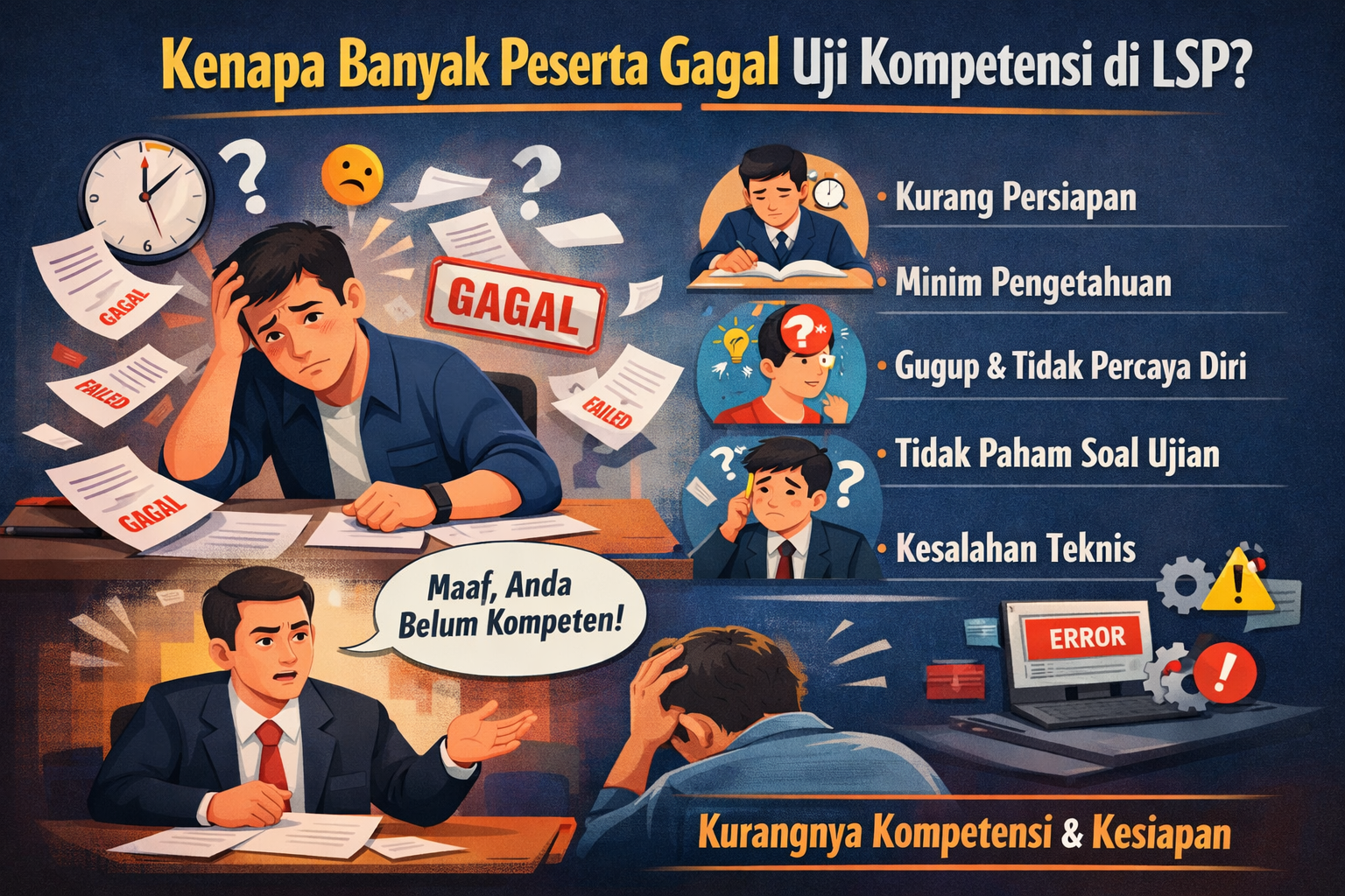 Kenapa Banyak Peserta Gagal Uji Kompetensi di LSP?