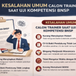 Kesalahan Umum Calon Trainer Saat Uji Kompetensi BNSP_