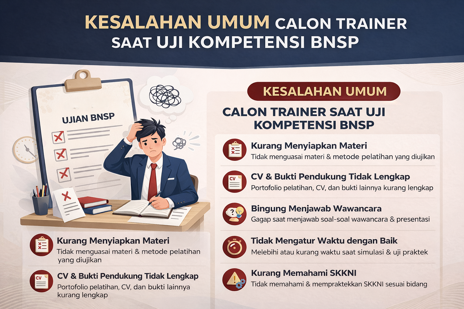 Kesalahan Umum Calon Trainer Saat Uji Kompetensi BNSP_