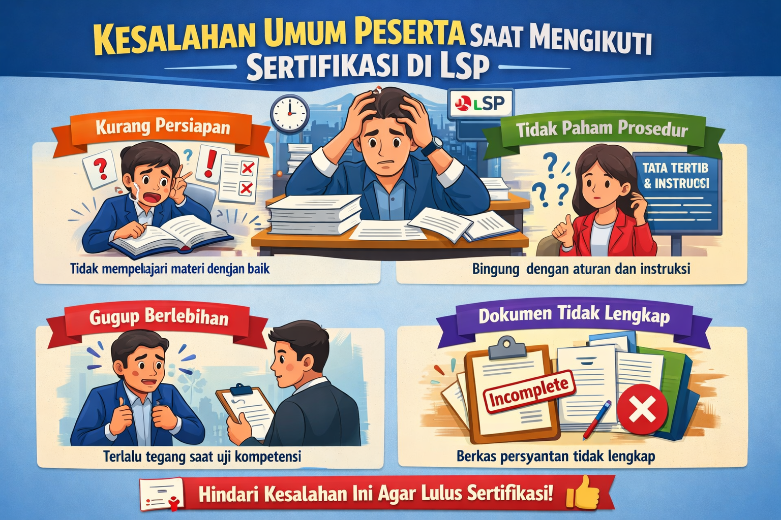 Kesalahan Umum Peserta Saat Mengikuti Sertifikasi di LSP