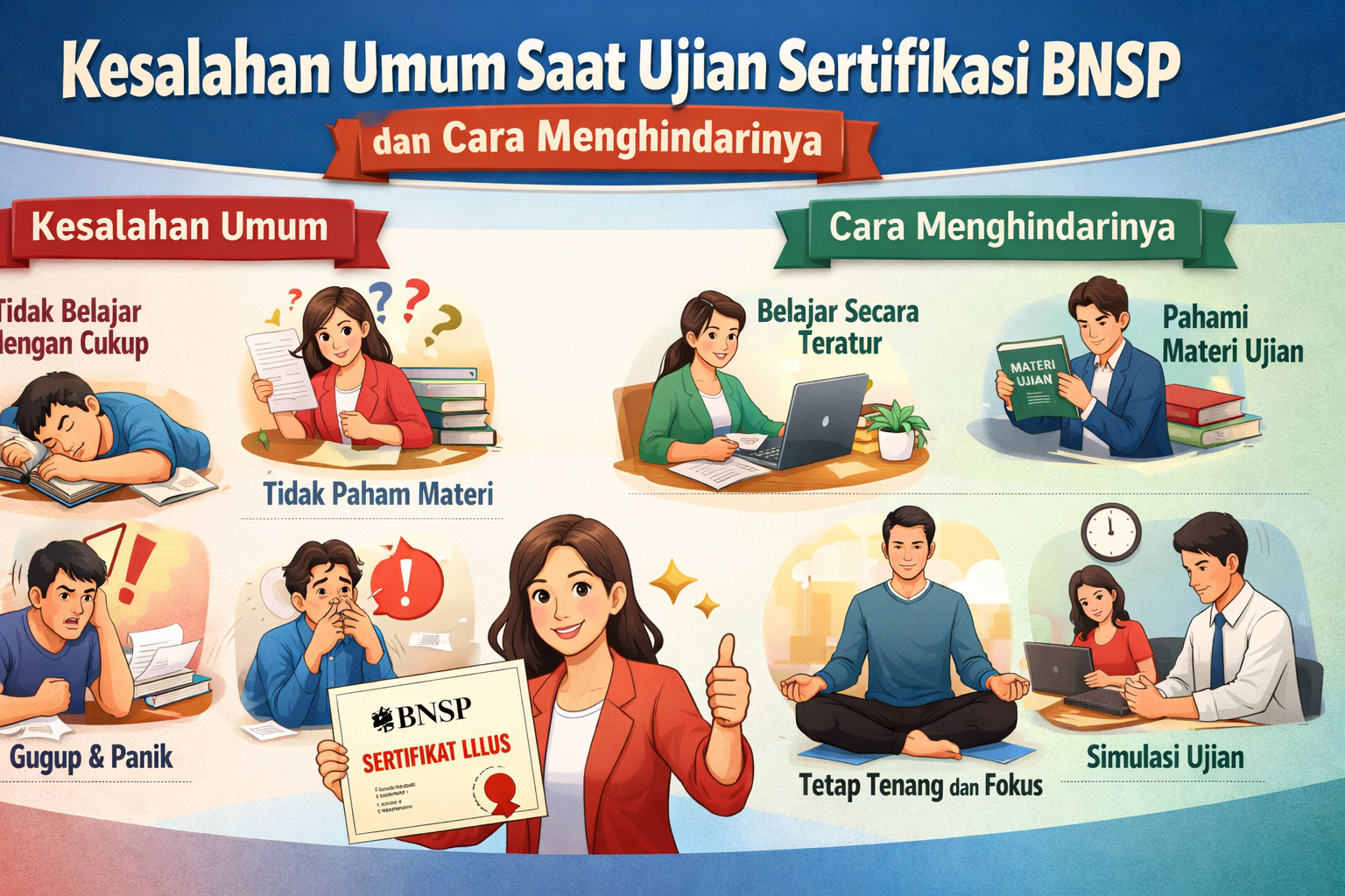 Kesalahan Umum Saat Ujian Sertifikasi BNSP dan Cara Menghindarinya