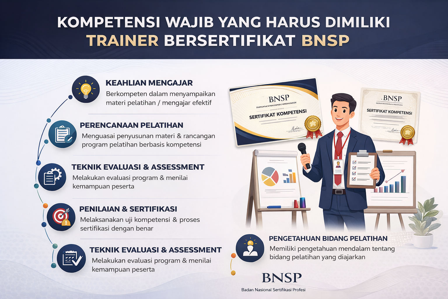 Kompetensi Wajib yang Harus Dimiliki Trainer Bersertifikat BNSP