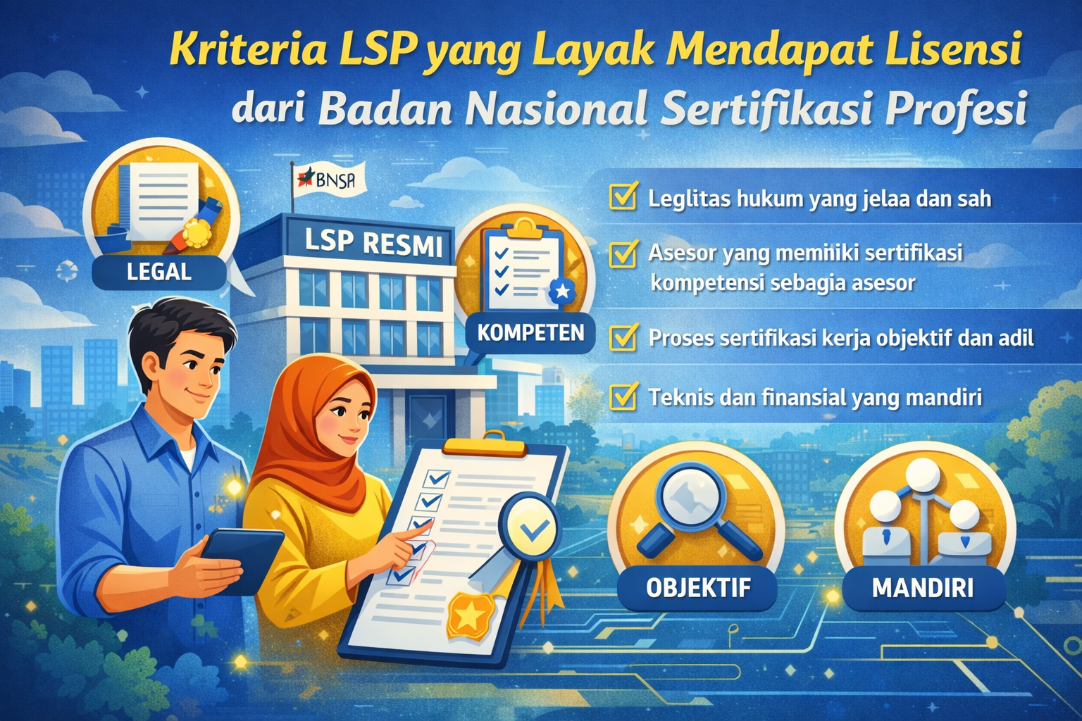 Kriteria LSP yang Layak Mendapat Lisensi dari Badan Nasional Sertifikasi Profesi