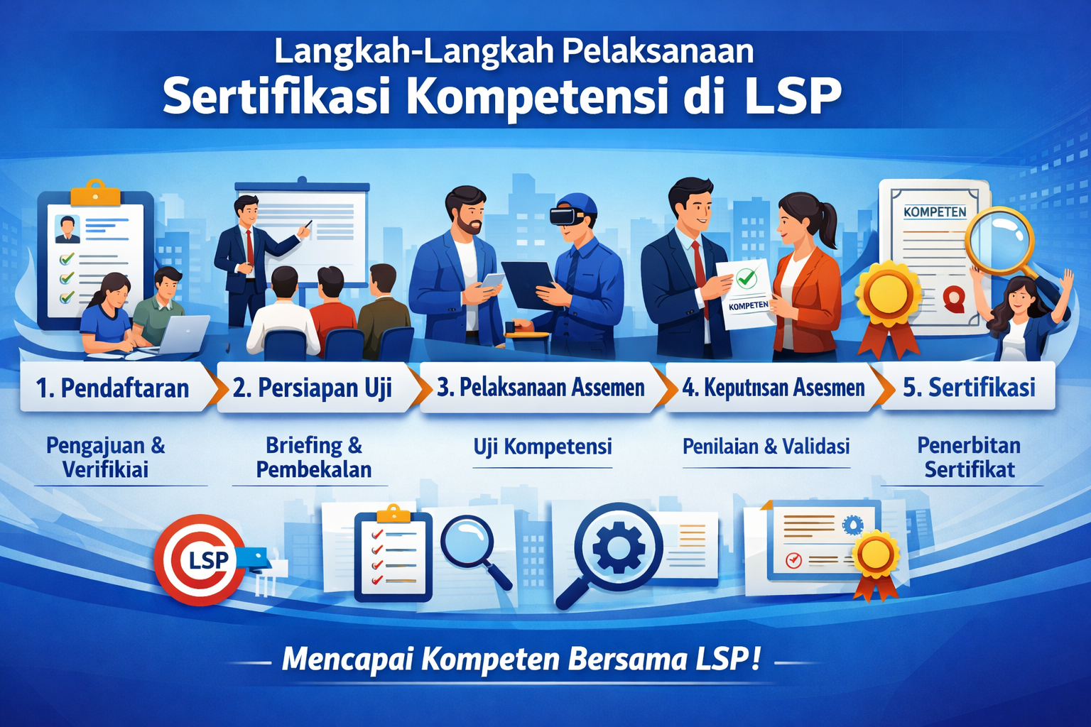 Langkah-langkah Pelaksanaan Sertifikasi Kompetensi di LSP