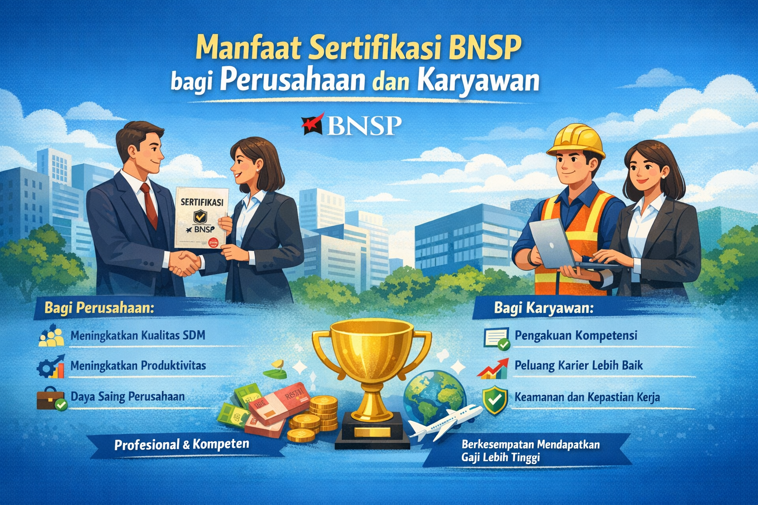 Manfaat Sertifikasi BNSP bagi Perusahaan dan Karyawan