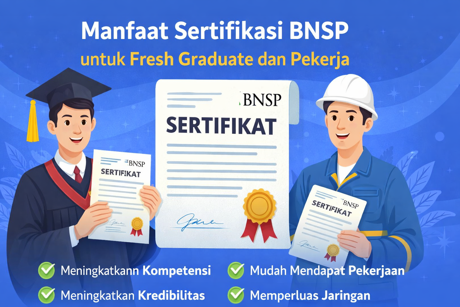 Manfaat Sertifikasi BNSP untuk Fresh Graduate dan Pekerja