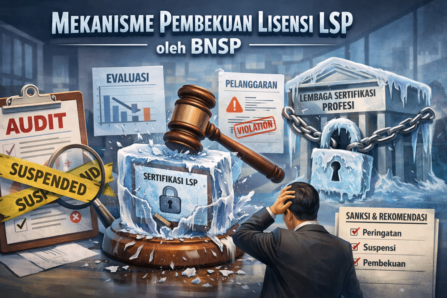 Mekanisme Pembekuan Lisensi LSP oleh BNSP