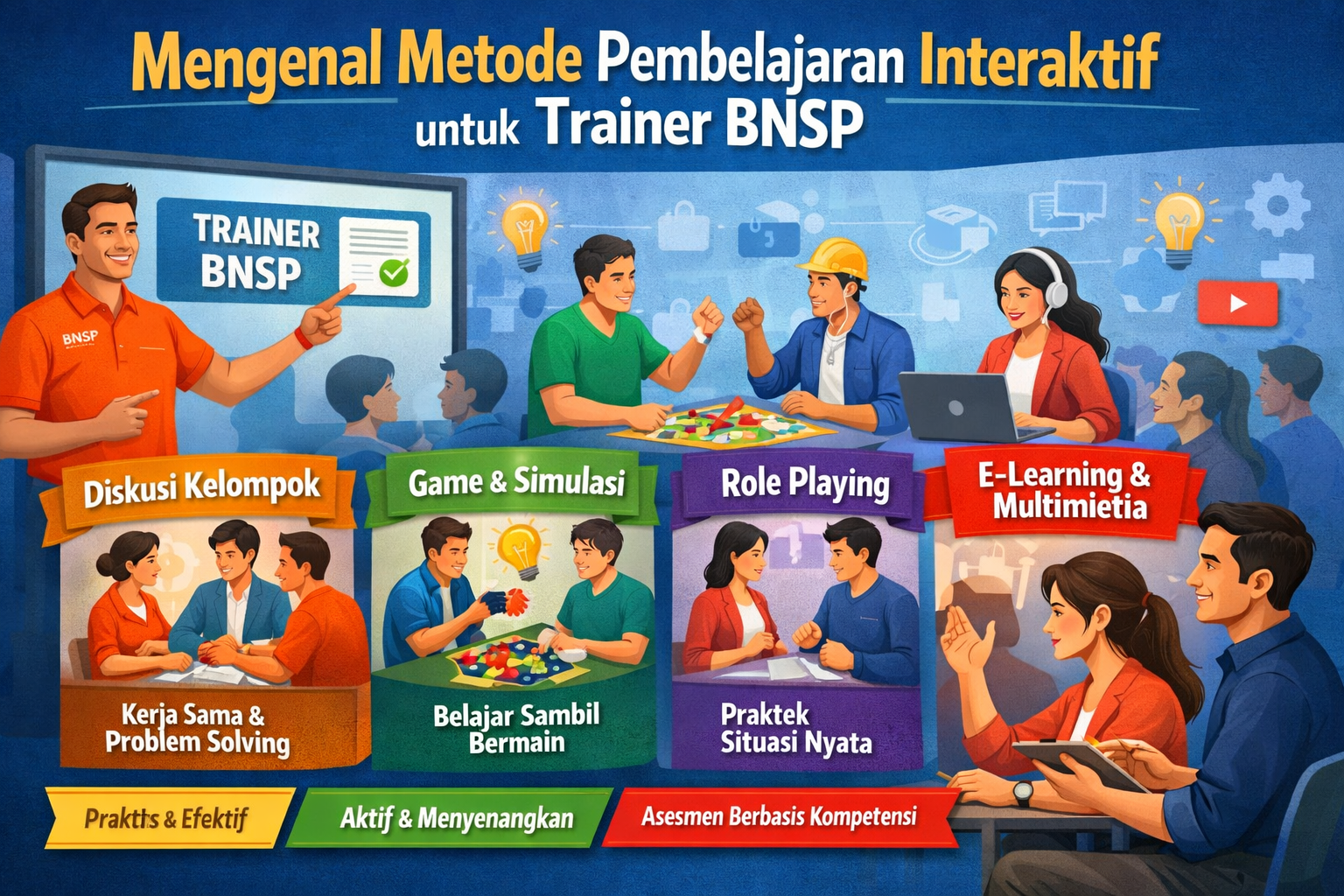 Mengenal Metode Pembelajaran Interaktif untuk Trainer BNSP