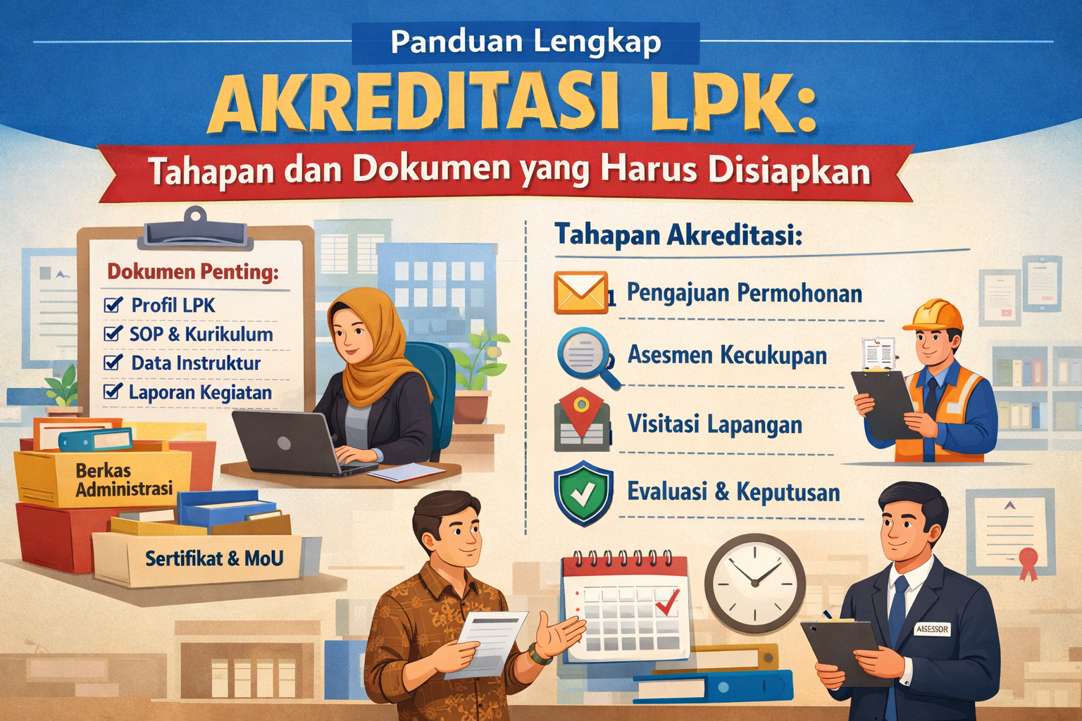Panduan Lengkap Akreditasi LPK Tahapan dan Dokumen yang Harus Disiapkan - Konsultan Pendirian LSP dan LPK Panduan Lengkap Akreditasi LPK Tahapan dan Dokumen yang Harus Disiapkan