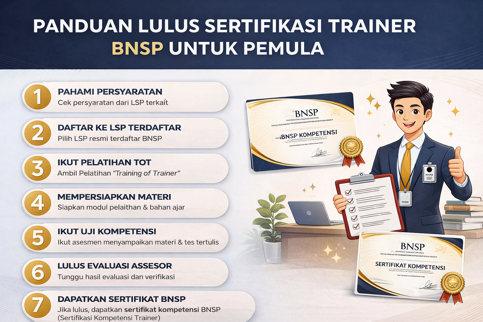 Panduan Lulus Sertifikasi Trainer BNSP untuk Pemula