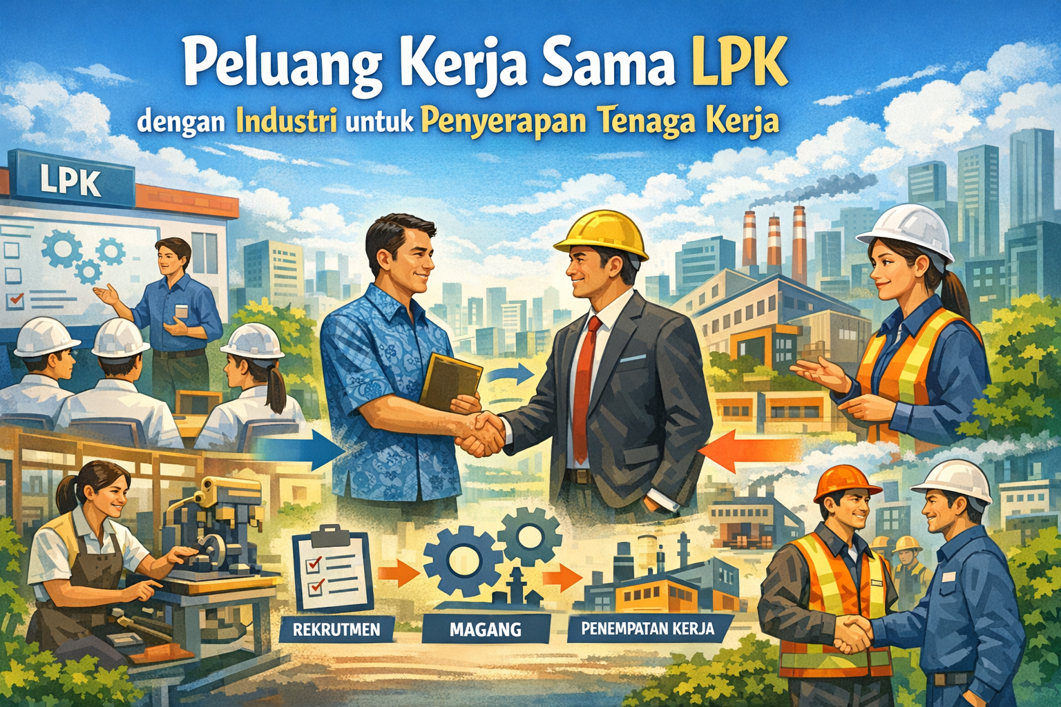 Peluang Kerja Sama LPK dengan Industri untuk Penyerapan Tenaga Kerja