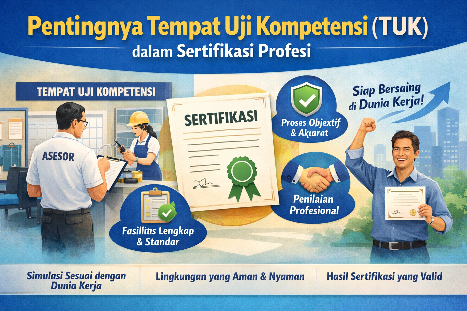 Pentingnya Tempat Uji Kompetensi (TUK) dalam Sertifikasi Profesi