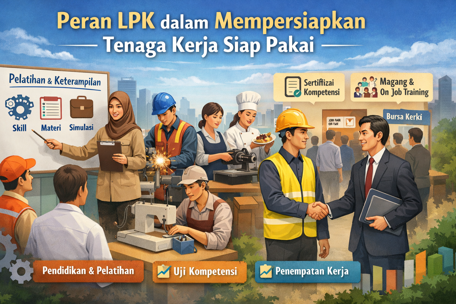 Peran LPK dalam Mempersiapkan Tenaga Kerja Siap Pakai
