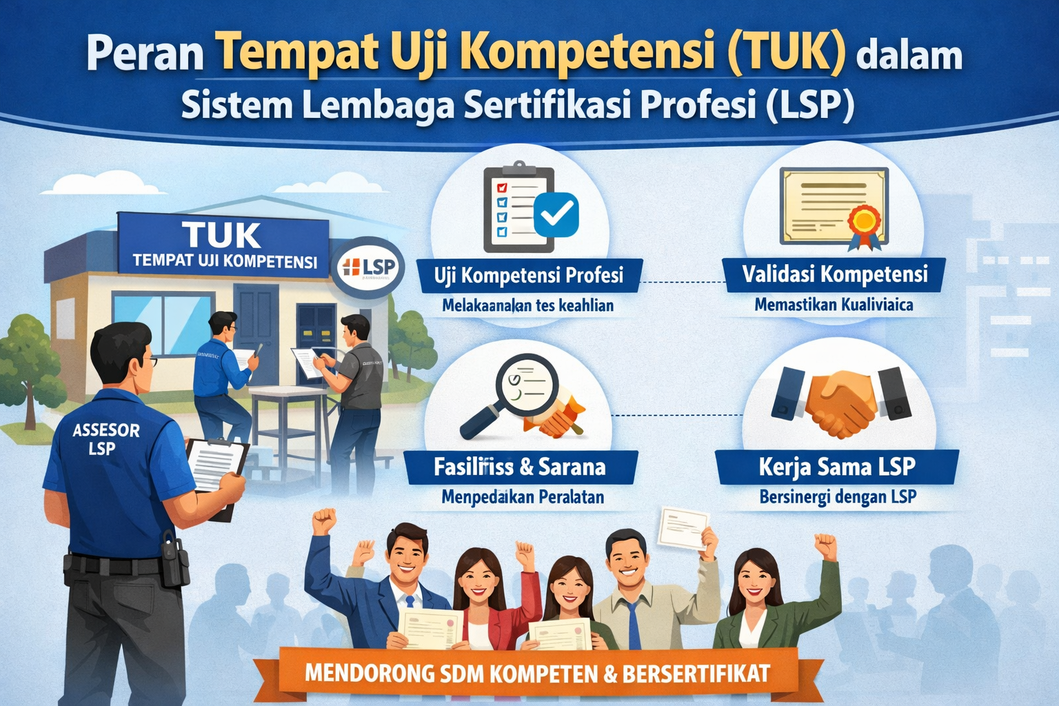 Peran Tempat Uji Kompetensi (TUK) dalam Sistem Lembaga Sertifikasi Profesi (LSP)
