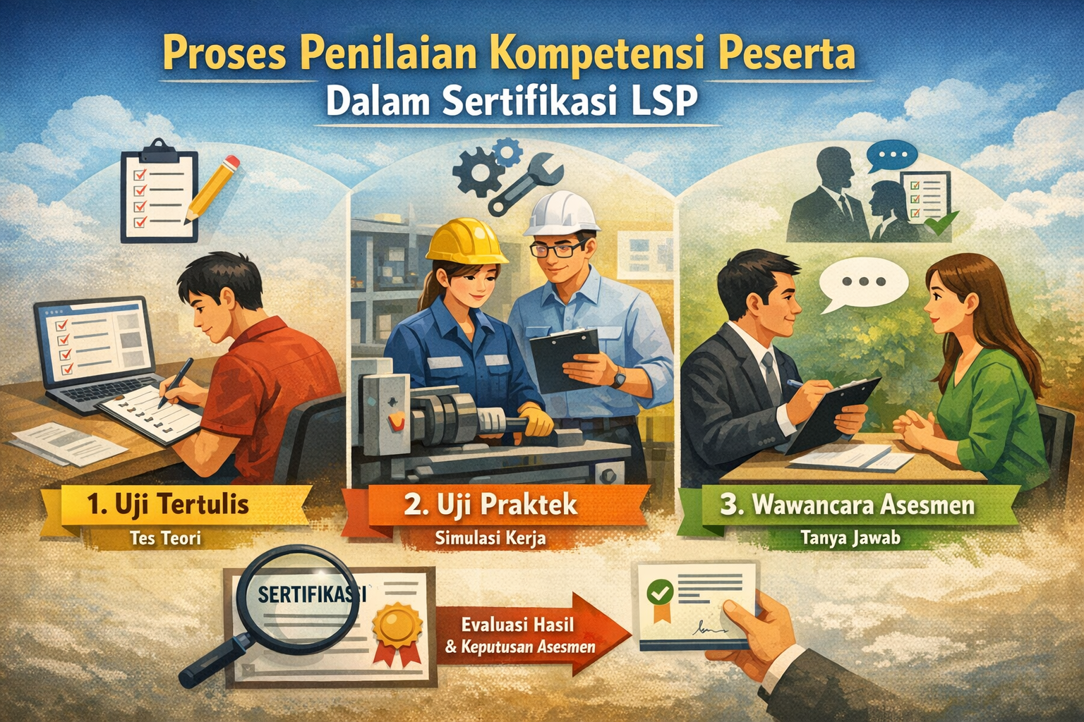 Proses Penilaian Kompetensi Peserta Dalam Sertifikasi LSP