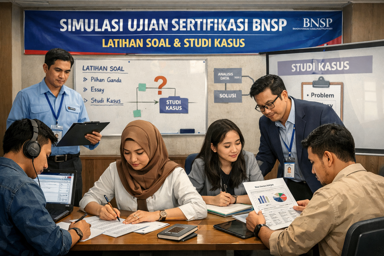 Simulasi Ujian Sertifikasi BNSP Latihan Soal Studi Kasus