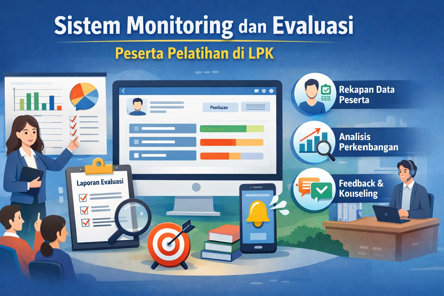 Sistem Monitoring dan Evaluasi Peserta Pelatihan di LPK
