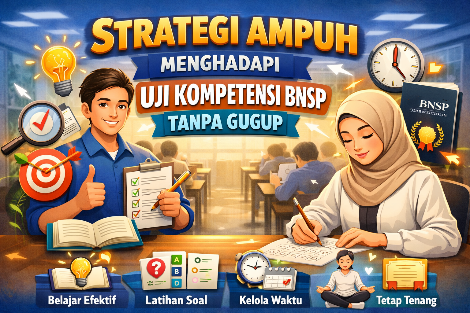 Strategi Ampuh Menghadapi Uji Kompetensi BNSP Tanpa Gugup - Konsultan Pendirian LSP dan LPK Strategi Ampuh Menghadapi Uji Kompetensi BNSP Tanpa Gugup